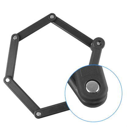 Tonyon Universal Anti-hydraulic Scissors Bicycle Lock Four-section Folding Mountain Bike Lock, Tonyon Folding Mountain Bike Lock(Black)