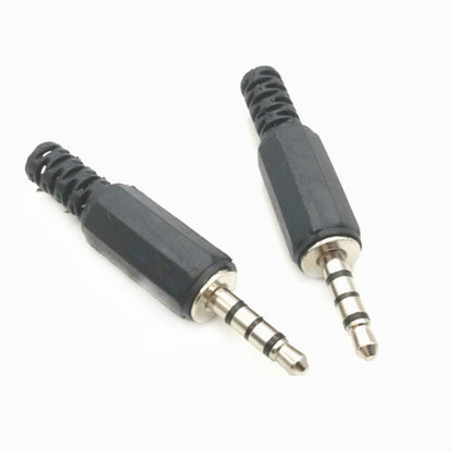 30 PCS Headphone Plug 3.5mm Four Pole Audio Head DIY Welding Head, Four Pole Audio Head