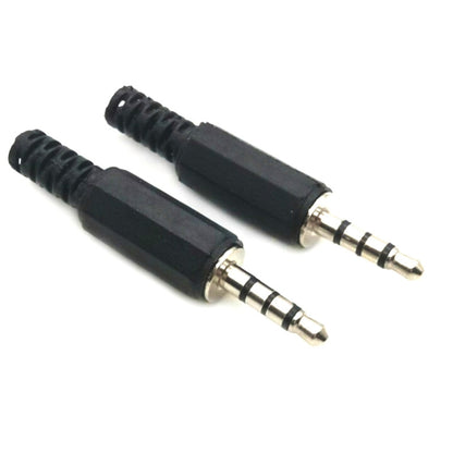 30 PCS Headphone Plug 3.5mm Four Pole Audio Head DIY Welding Head, Four Pole Audio Head