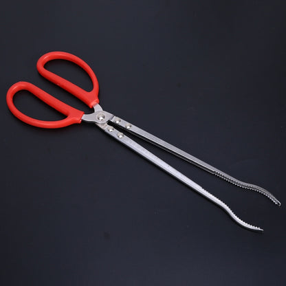 Rice Eel Clip Lobster Tongs Rice Eel Clip Crab Loach Pliers Fish Control Garbage Clip, 52cm Straight, 38cm Elbow, 52cm Elbow