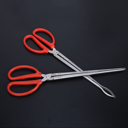 Rice Eel Clip Lobster Tongs Rice Eel Clip Crab Loach Pliers Fish Control Garbage Clip, 52cm Straight, 38cm Elbow, 52cm Elbow