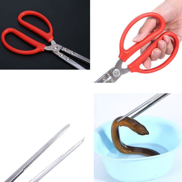 Rice Eel Clip Lobster Tongs Rice Eel Clip Crab Loach Pliers Fish Control Garbage Clip, 52cm Straight, 38cm Elbow, 52cm Elbow