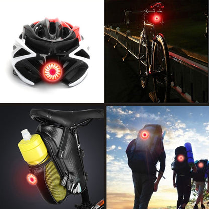 Bicycle Smart Sensor Brake Light USB Tail Light Warning Light, Black, Red, Blue, Titanium, Silver