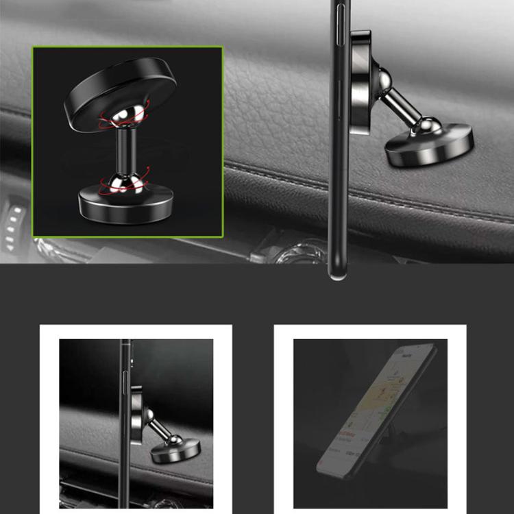 Car Phone Holder Alloy Magnetic Universal Dual Ball Rotating Car Phone Holder,, Matte Black, Frosted Silver, Matte Red, Luminous Black, Luminous Silver, Luminous Red, Golden (Single Ball), Black (Single Ball), Silver (Single Ball)