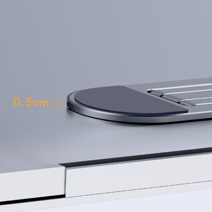 Oatsbasf Portable Storage Foldable Notebook Computer Bracket Heightening Fan Heater, Silver, Gray