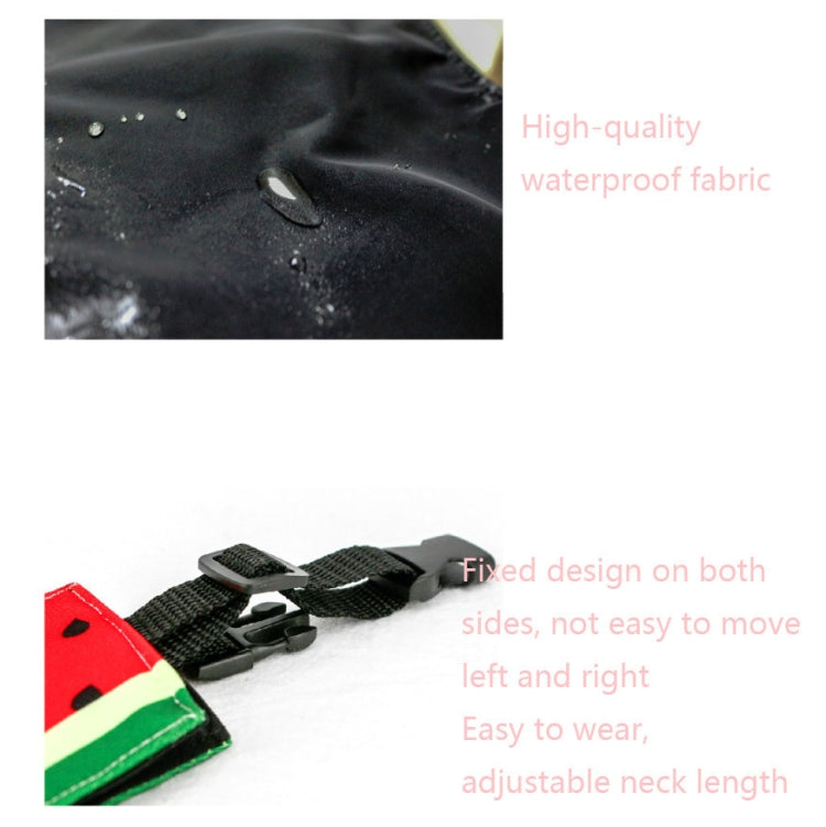 Refreshing Avocado Pet Scarf Three-layer Thickened Waterproof Saliva Towel, XS, S, M, L, XL, XXL