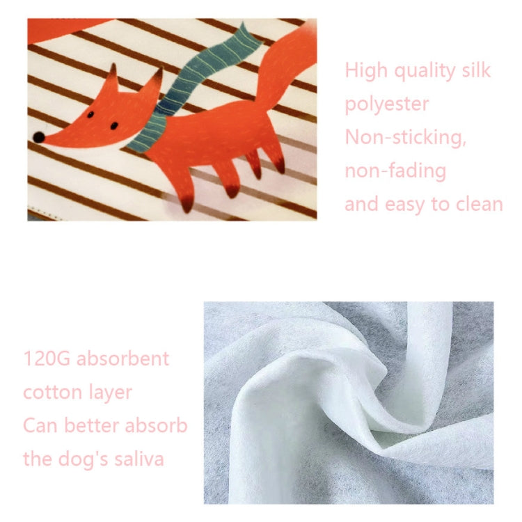 Refreshing Avocado Pet Scarf Three-layer Thickened Waterproof Saliva Towel, XS, S, M, L, XL, XXL