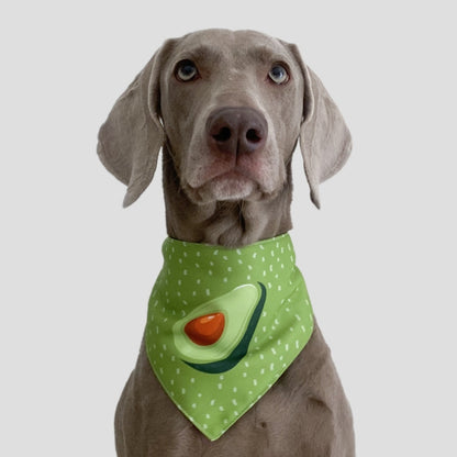 Refreshing Avocado Pet Scarf Three-layer Thickened Waterproof Saliva Towel, XS, S, M, L, XL, XXL