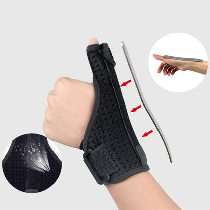 2 PCS Wrist Brace Sprain Fracture Tenosynovitis Thumb Steel Bar Support, Size: Free Size, Left Hand, Right Hand