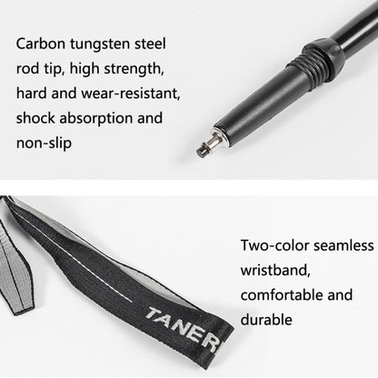 TANERDD TR-D0001 Trekking Poles Aluminum Alloy Folding Outdoor Handrails Trekking Walking Sticks, TR-D0001 Short (Red), TR-D0001 Short (Blue), TR-D0001 Short (Sky Blue), TR-D0001 Short (Purple), TR-D0001 Short (Black), TR-D0001 Short (Green)