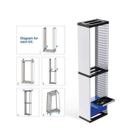 Console Game Cd Storage Rack Can Accommodate 36 Double-Layer Disc Racks For PS5, TP5-0519