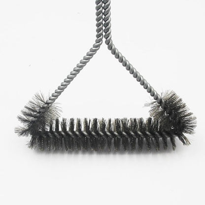12 inch BBQ Brush Stainless Steel Wire Bristles Cleaning Brushes with Handle, 12 inch