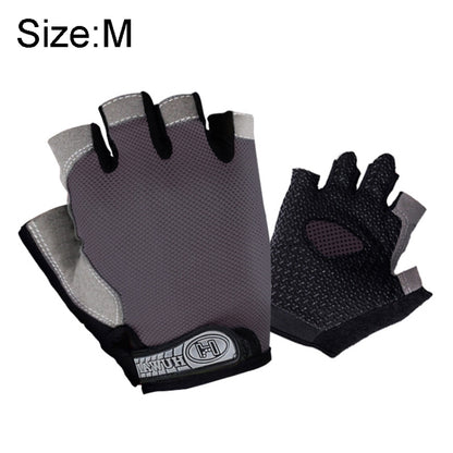 Summer Men Women Fitness Gloves Gym Weight Lifting Cycling Yoga Training Thin Breathable Antiskid Half Finger Gloves, L, S, XL, M