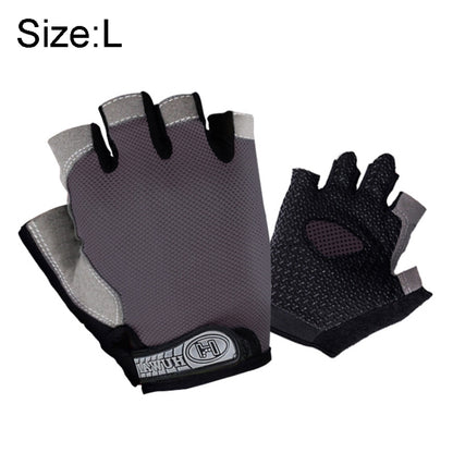 Summer Men Women Fitness Gloves Gym Weight Lifting Cycling Yoga Training Thin Breathable Antiskid Half Finger Gloves, L, S, XL, M