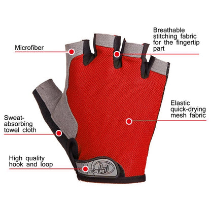 Summer Men Women Fitness Gloves Gym Weight Lifting Cycling Yoga Training Thin Breathable Antiskid Half Finger Gloves, L, S, XL, M