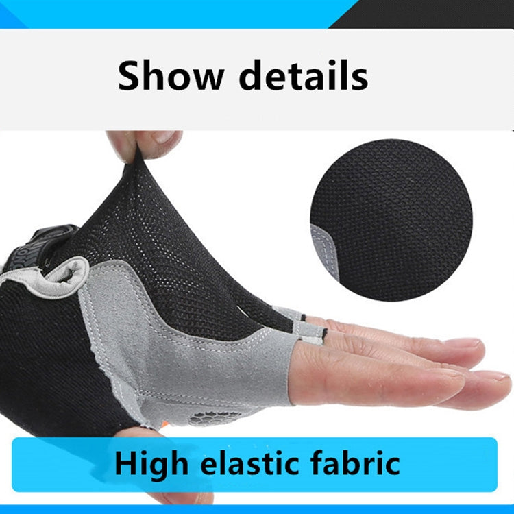Summer Men Women Fitness Gloves Gym Weight Lifting Cycling Yoga Training Thin Breathable Antiskid Half Finger Gloves, L, S, XL, M