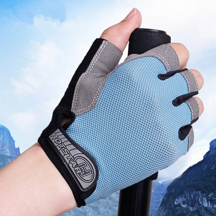 Summer Men Women Fitness Gloves Gym Weight Lifting Cycling Yoga Training Thin Breathable Antiskid Half Finger Gloves, L, S, XL, M