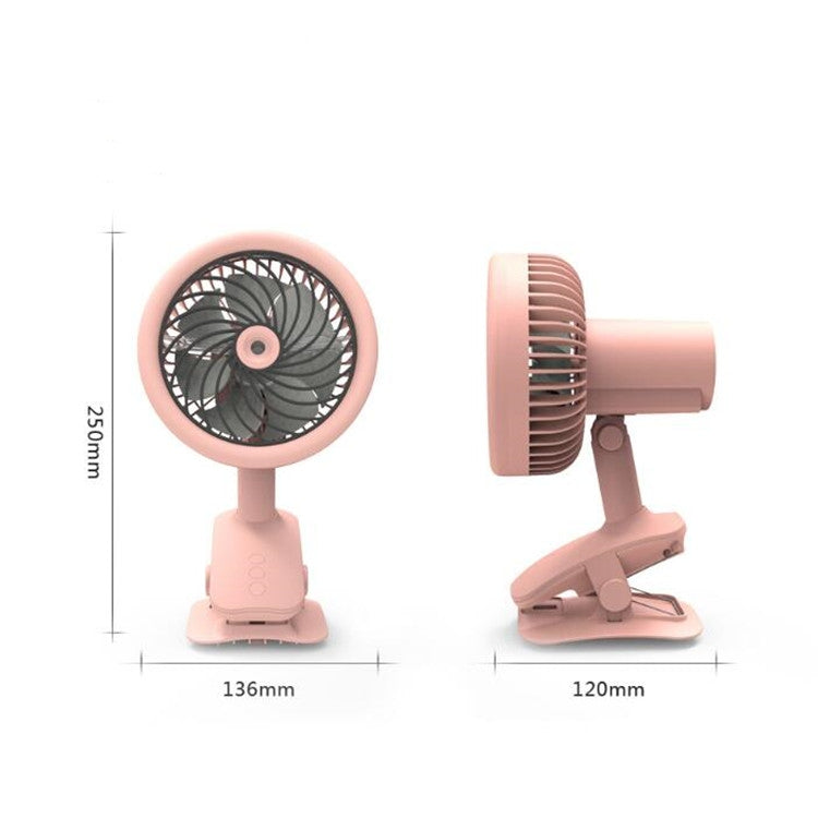 Desktop Office Small Fan USB Charging Clip Fan