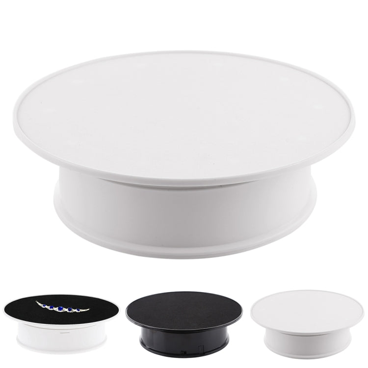 20cm 360 Degree Electric Rotating Turntable Display Stand for Photography Max Load 1.5kg video shooting props Turntable, 20cm/Powered by Battery(W+B), 20cm/Powered by Battery(B), 20cm/Powered by Battery(W)