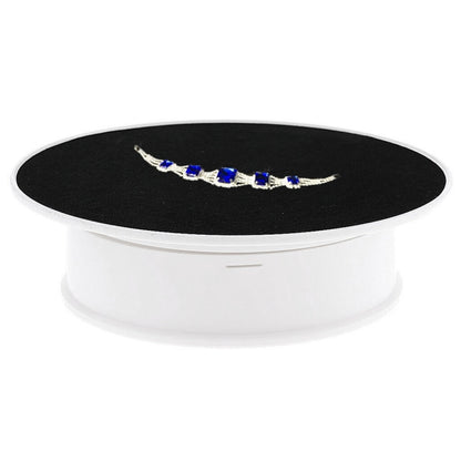 30cm 360 Degree Electric Rotating Turntable Display Stand Video Shooting Props Turntable for Photography, Load 4kg, US Plug(White + Black), 30cm (W+B), 30cm (B)