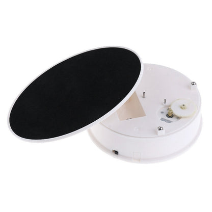 30cm 360 Degree Electric Rotating Turntable Display Stand Video Shooting Props Turntable for Photography, Load 4kg, US Plug(White + Black), 30cm (W+B), 30cm (B)