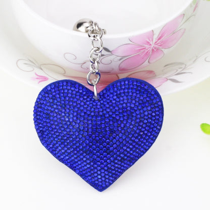 Heart Keychain Leather Tassel Gold Key Holder Metal Crystal Key Chain Keyring Charm Bag Auto Pendant Gift, purple, green, dark blue, lake blue, silver white, watermelon red, light blue, orange, black white, magenta, black gray, yellow, light red, red