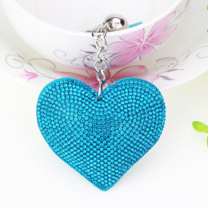 Heart Keychain Leather Tassel Gold Key Holder Metal Crystal Key Chain Keyring Charm Bag Auto Pendant Gift, purple, green, dark blue, lake blue, silver white, watermelon red, light blue, orange, black white, magenta, black gray, yellow, light red, red