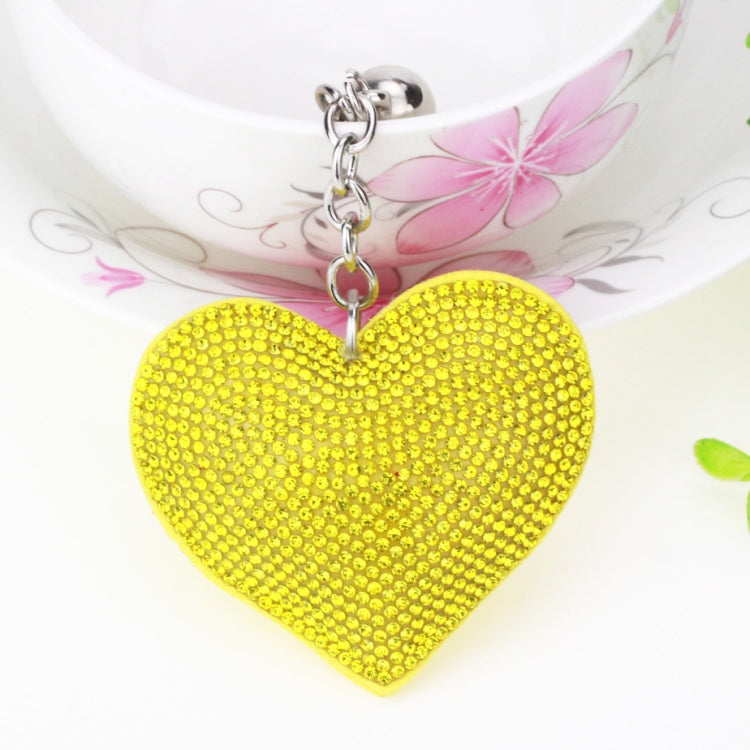 Heart Keychain Leather Tassel Gold Key Holder Metal Crystal Key Chain Keyring Charm Bag Auto Pendant Gift, purple, green, dark blue, lake blue, silver white, watermelon red, light blue, orange, black white, magenta, black gray, yellow, light red, red