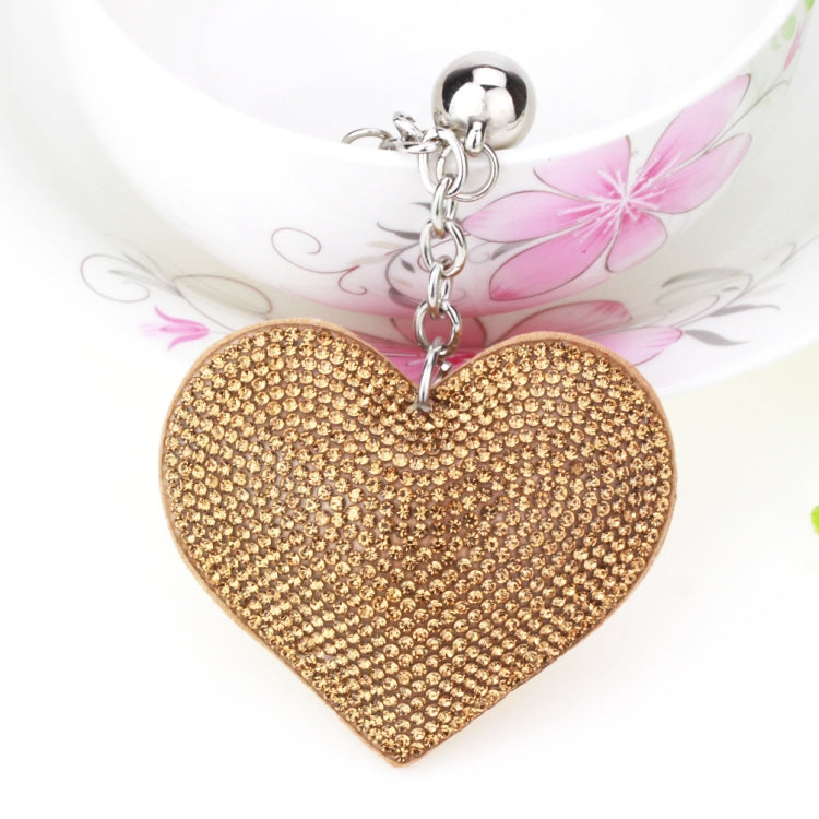 Heart Keychain Leather Tassel Gold Key Holder Metal Crystal Key Chain Keyring Charm Bag Auto Pendant Gift, purple, green, dark blue, lake blue, silver white, watermelon red, light blue, orange, black white, magenta, black gray, yellow, light red, red