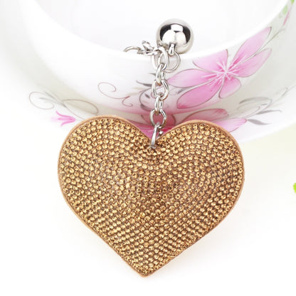 Heart Keychain Leather Tassel Gold Key Holder Metal Crystal Key Chain Keyring Charm Bag Auto Pendant Gift, purple, green, dark blue, lake blue, silver white, watermelon red, light blue, orange, black white, magenta, black gray, yellow, light red, red