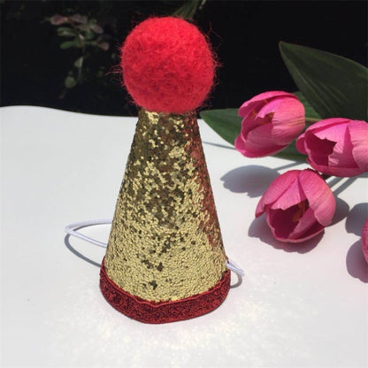Pets Sequined Bows Hat Christmas Decorations Supplies, Sequined Bows
