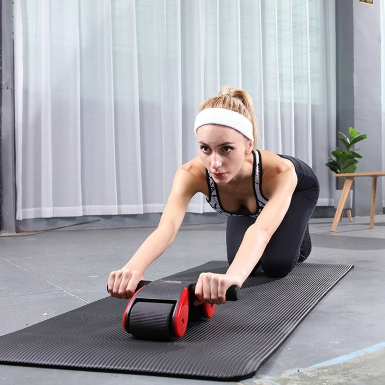 Lang Bo Folding Abdominal Wheel Double Wheel Fitness Wheel, Lang Bo Ab Wheel (White), Lang Bo Ab Wheel (Red), Lang Bo Ab Wheel (Sky Blue), Lang Bo Ab Wheel (Orange Yellow)