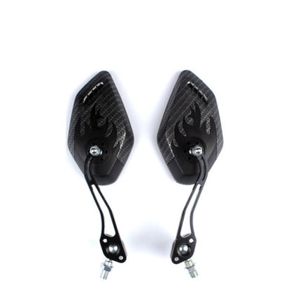 BIKEIN Mountain Bike Carbon Pattern Rearview Mirror Riding Equipment 3K Pattern Plane Mirror Reflector, Mirror Reflector
