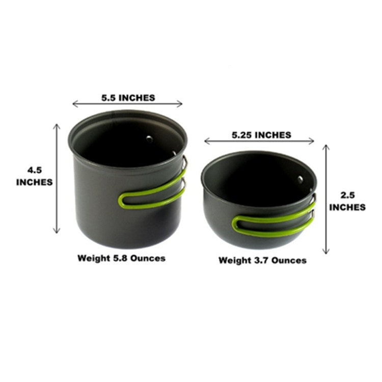 Outdoor Hiking Camping Wood Stove Set With Cutlery