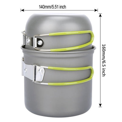Outdoor Hiking Camping Wood Stove Set With Cutlery