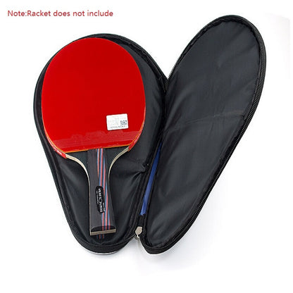 HUIESON HS-PT-H02 Gourd-shaped Zipper Oxford Cloth Single Table Tennis Racket with Ball Bag, Size: 30x20.5cm, HUIESON HS-PT-H02 (Black), HUIESON HS-PT-H02 (Blue)