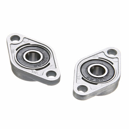2pcs Diamond Bearing Housing Zinc Alloy Miniature Housing Bearing 3D Printer Accessories Universal, KFL08 (inner diameter 8), KFL000 (inner diameter 10), KFL001 (inner diameter 12)
