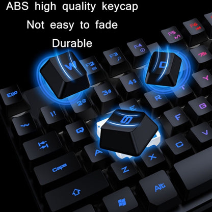 X-L SWAB GX50 Computer Manipulator Feel Wired Keyboard + Macro Programming Mouse, Color：, Black Ice Blue, White Mixed Light, Black Mixed Light