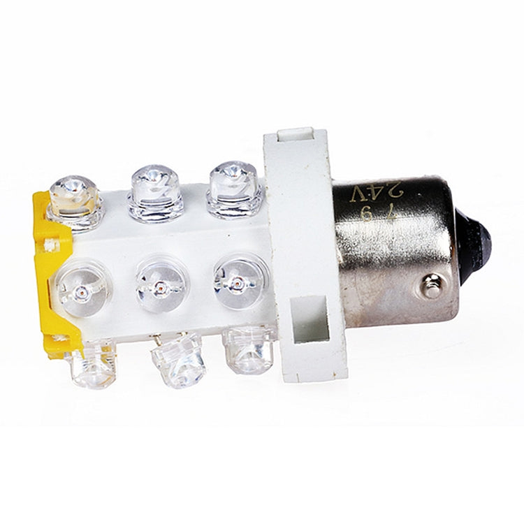B15 15 LEDs Small Bulb LED Warning Light, Random Color Delivery, 12V, 24V, 220V