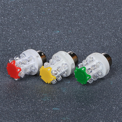 B15 15 LEDs Small Bulb LED Warning Light, Random Color Delivery, 12V, 24V, 220V