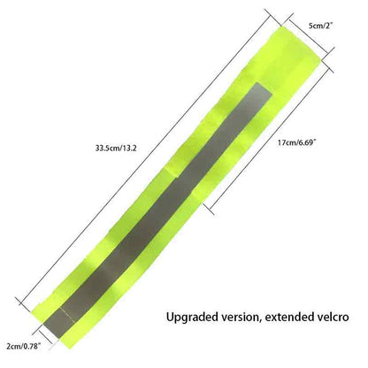 Reflective Band High Visibility Elastic Wristbands Outdoor Sports Running Cycling Night WarningWrist Band, Green, Blue, Pink, Orange