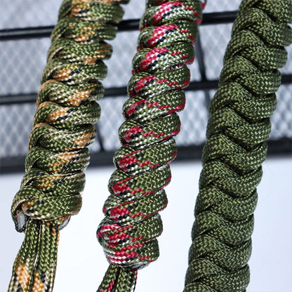 Outdoor Security Protection Black Monkey Fist Steel Ball Bearing Self Defense Lanyard Survival Key Chain