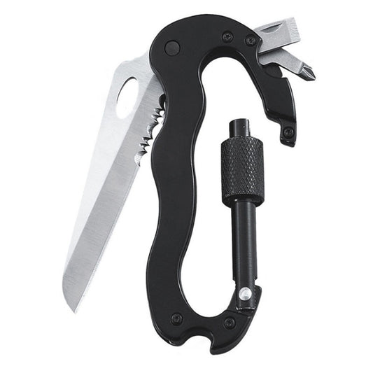 External Multi-function Carabiner D-type Hanging Keychain, D-type Carabiner