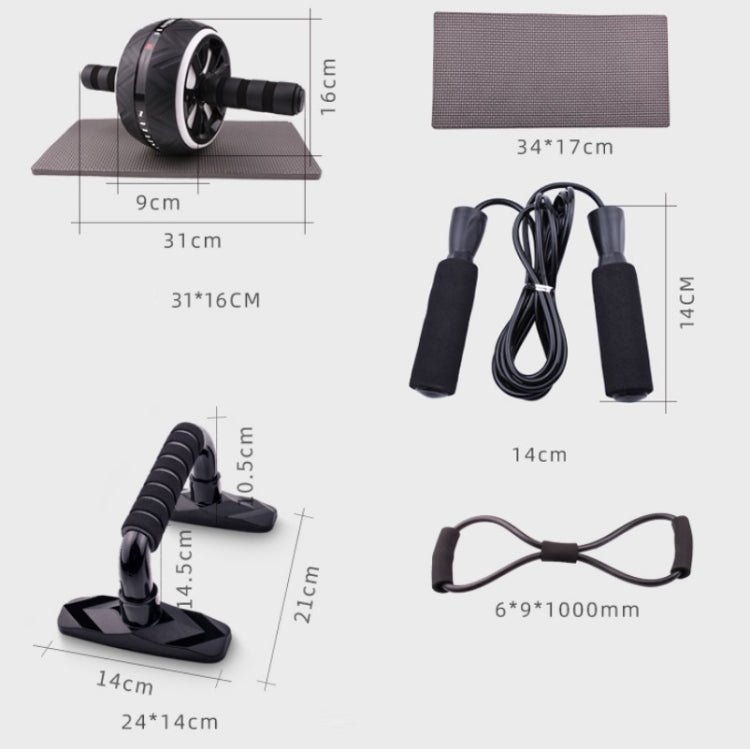 6 In 1 Abdominal Wheel Set Home Fitness Equipment Specifications:, 6 In 1
