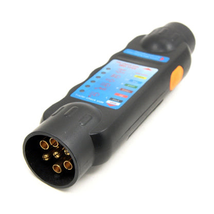 JHT4003 European 12V 7 Pin Car Truck Trailer Plug Socket Tester Wiring Circuit Light Test Tool, JHT4003  7 Pin