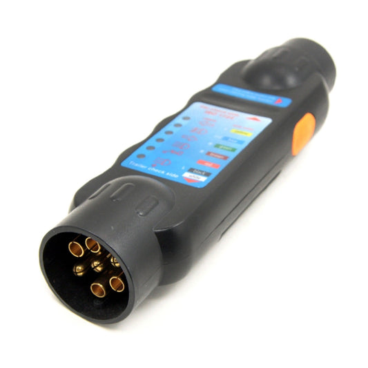 JHT4003 European 12V 7 Pin Car Truck Trailer Plug Socket Tester Wiring Circuit Light Test Tool, JHT4003  7 Pin