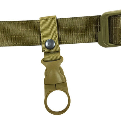 2PCS Webbing outdoor  Carabiner backpack Hanger Hook camp hike Water Bottle clip hang clasp Buckle Holder tool