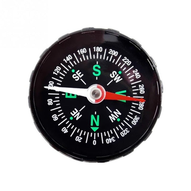 10 PCS Portable Mini Precise Compass Practical Guider for Camping Hiking North Navigation Survival Button Design Compass, 45mm