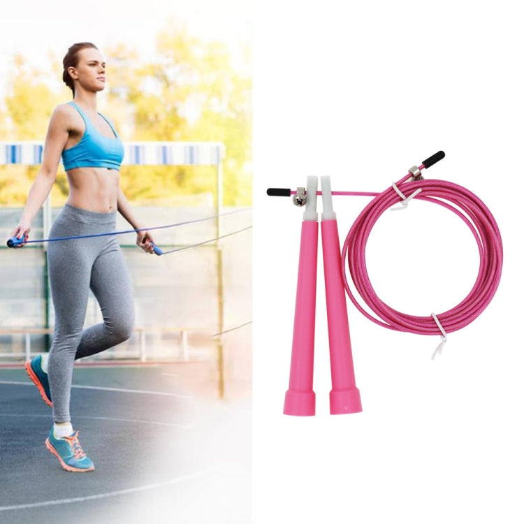 Steel Wire Skipping Skip Adjustable Fitness Jump Rope，Length: 3m, Steel Wire Jump Rope (Megenta), Steel Wire Jump Rope (Black), Steel Wire Jump Rope (Blue), Steel Wire Jump Rope (Grey), Steel Wire Jump Rope (Green), Steel Wire Jump Rope (Orange)