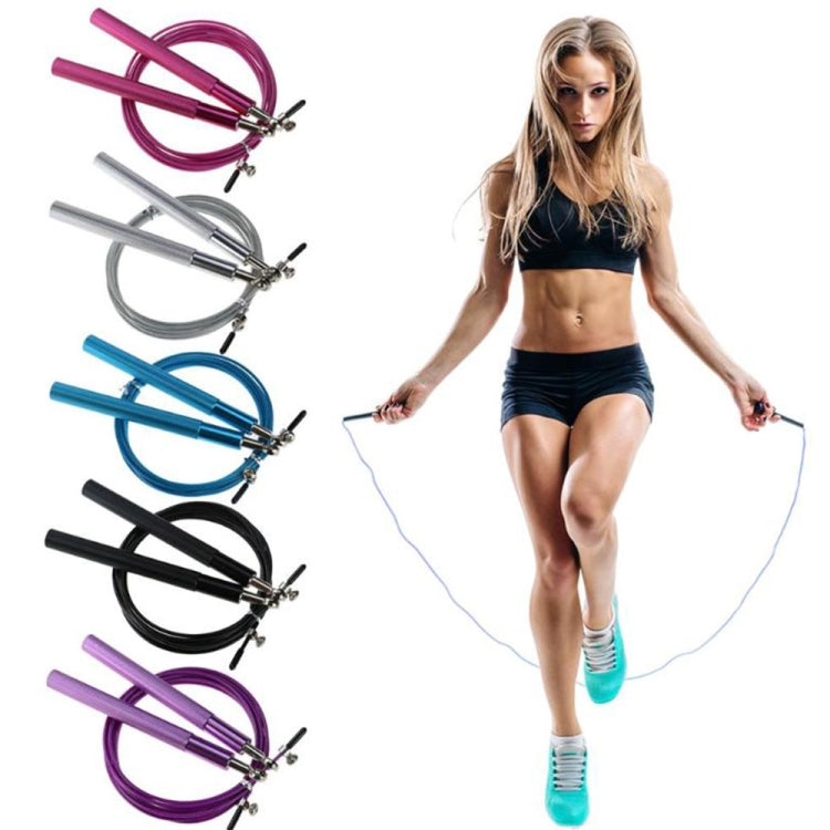 Steel Wire Skipping Skip Adjustable Fitness Jump Rope，Length: 3m, Steel Wire Jump Rope (Megenta), Steel Wire Jump Rope (Black), Steel Wire Jump Rope (Blue), Steel Wire Jump Rope (Grey), Steel Wire Jump Rope (Green), Steel Wire Jump Rope (Orange)
